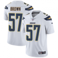 Youth Nike Los Angeles Chargers #57 Jatavis Brown Elite White NFL Jersey