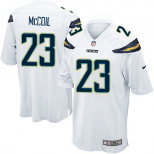 Men's Nike Los Angeles Chargers #23 Dexter McCoil Game White NFL Jersey