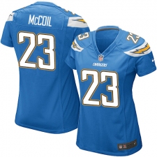 Women's Nike Los Angeles Chargers #23 Dexter McCoil Game Electric Blue Alternate NFL Jersey