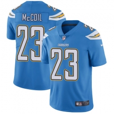 Youth Nike Los Angeles Chargers #23 Dexter McCoil Electric Blue Alternate Vapor Untouchable Limited Player NFL Jersey