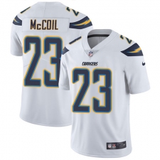 Youth Nike Los Angeles Chargers #23 Dexter McCoil Elite White NFL Jersey