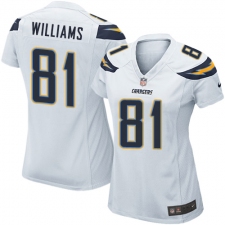Women's Nike Los Angeles Chargers #81 Mike Williams Game White NFL Jersey