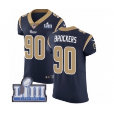 Men's Nike Los Angeles Rams #90 Michael Brockers Navy Blue Team Color Vapor Untouchable Elite Player Super Bowl LIII Bound NFL Jersey
