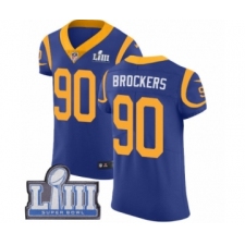 Men's Nike Los Angeles Rams #90 Michael Brockers Royal Blue Alternate Vapor Untouchable Elite Player Super Bowl LIII Bound NFL Jersey
