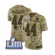 Men's Nike Los Angeles Rams #44 Jacob McQuaide Limited Camo 2018 Salute to Service Super Bowl LIII Bound NFL Jersey