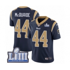 Men's Nike Los Angeles Rams #44 Jacob McQuaide Navy Blue Team Color Vapor Untouchable Limited Player Super Bowl LIII Bound NFL Jersey