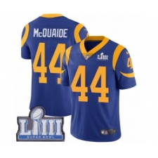 Men's Nike Los Angeles Rams #44 Jacob McQuaide Royal Blue Alternate Vapor Untouchable Limited Player Super Bowl LIII Bound NFL Jersey