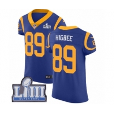Men's Nike Los Angeles Rams #89 Tyler Higbee Royal Blue Alternate Vapor Untouchable Elite Player Super Bowl LIII Bound NFL Jersey