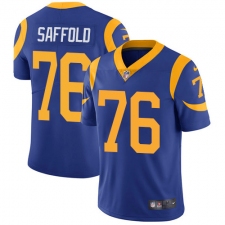 Youth Nike Los Angeles Rams #76 Rodger Saffold Royal Blue Alternate Vapor Untouchable Limited Player NFL Jersey