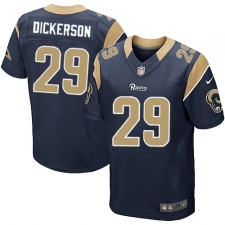 Men's Nike Los Angeles Rams #29 Eric Dickerson Navy Blue Team Color Vapor Untouchable Elite Player NFL Jersey