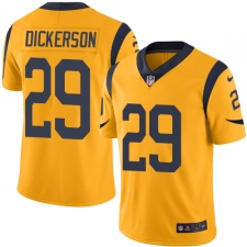 Youth Nike Los Angeles Rams #29 Eric Dickerson Limited Gold Rush Vapor Untouchable NFL Jersey