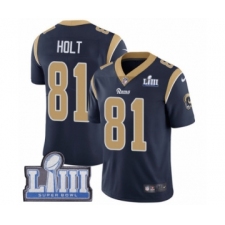 Youth Nike Los Angeles Rams #81 Torry Holt Navy Blue Team Color Vapor Untouchable Limited Player Super Bowl LIII Bound NFL Jersey