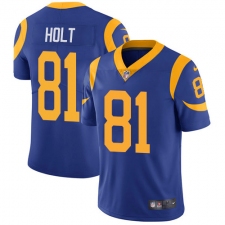 Youth Nike Los Angeles Rams #81 Torry Holt Royal Blue Alternate Vapor Untouchable Limited Player NFL Jersey