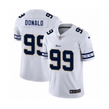 Men's Los Angeles Rams #99 Aaron Donald White Team Logo Cool Edition Jersey
