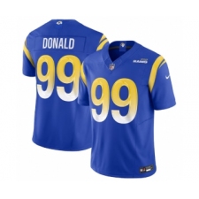Men's Nike Los Angeles Rams #99 Aaron Donald Royal 2023 F.U.S.E. Vapor Untouchable Limited Stitched Jersey