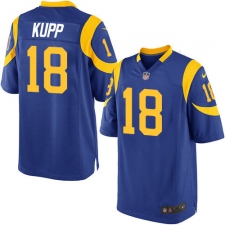Men's Nike Los Angeles Rams #18 Cooper Kupp Game Royal Blue Alternate NFL Jersey