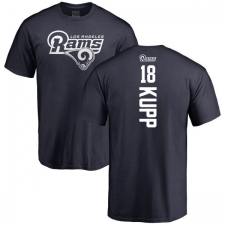 NFL Nike Los Angeles Rams #18 Cooper Kupp Navy Blue Backer T-Shirt