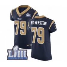 Men's Nike Los Angeles Rams #79 Rob Havenstein Navy Blue Team Color Vapor Untouchable Elite Player Super Bowl LIII Bound NFL Jersey