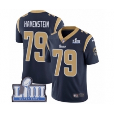 Men's Nike Los Angeles Rams #79 Rob Havenstein Navy Blue Team Color Vapor Untouchable Limited Player Super Bowl LIII Bound NFL Jersey