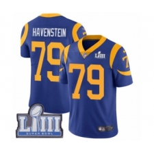 Men's Nike Los Angeles Rams #79 Rob Havenstein Royal Blue Alternate Vapor Untouchable Limited Player Super Bowl LIII Bound NFL Jersey