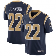 Youth Nike Los Angeles Rams #22 Trumaine Johnson Navy Blue Team Color Vapor Untouchable Limited Player NFL Jersey