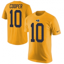 Men's Nike Los Angeles Rams #10 Pharoh Cooper Gold Rush Pride Name & Number T-Shirt