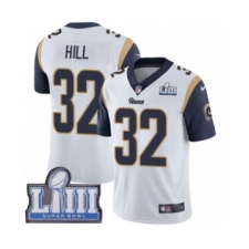 Men's Nike Los Angeles Rams #32 Troy Hill White Vapor Untouchable Limited Player Super Bowl LIII Bound NFL Jersey