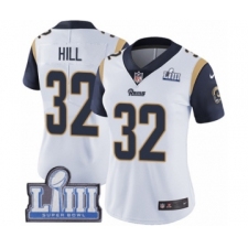 Women's Nike Los Angeles Rams #32 Troy Hill White Vapor Untouchable Limited Player Super Bowl LIII Bound NFL Jersey