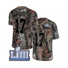 Men's Nike Los Angeles Rams #17 Robert Woods Camo Rush Realtree Limited Super Bowl LIII Bound NFL Jersey