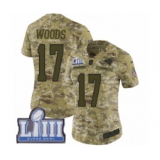 Women's Nike Los Angeles Rams #17 Robert Woods Limited Camo 2018 Salute to Service Super Bowl LIII Bound NFL Jersey