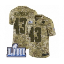 Men's Nike Los Angeles Rams #43 John Johnson Limited Camo 2018 Salute to Service Super Bowl LIII Bound NFL Jersey
