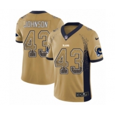 Youth Nike Los Angeles Rams #43 John Johnson Limited Gold Rush Drift Fashion NFL Jersey