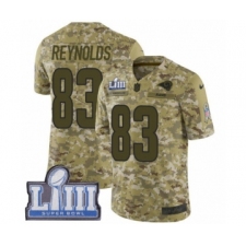 Youth Nike Los Angeles Rams #83 Josh Reynolds Limited Camo 2018 Salute to Service Super Bowl LIII Bound NFL Jersey