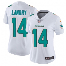 Women's Nike Miami Dolphins #14 Jarvis Landry Elite White NFL Jersey