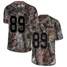 Men's Nike Miami Dolphins #89 Nat Moore Limited Camo Rush Realtree NFL Jersey