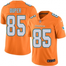 Youth Nike Miami Dolphins #85 Mark Duper Limited Orange Rush Vapor Untouchable NFL Jersey