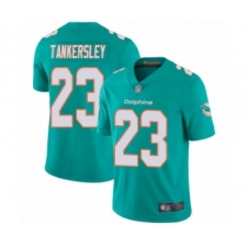 Men's Miami Dolphins #23 Cordrea Tankersley Aqua Green Team Color Vapor Untouchable Limited Player Football Jersey