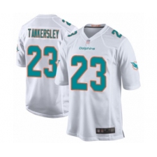 Men's Miami Dolphins #23 Cordrea Tankersley Game White Football Jersey