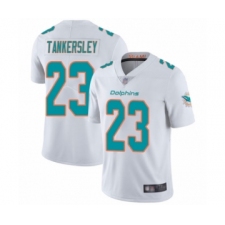 Men's Miami Dolphins #23 Cordrea Tankersley White Vapor Untouchable Limited Player Football Jersey