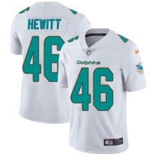 Youth Nike Miami Dolphins #46 Neville Hewitt Elite White NFL Jersey