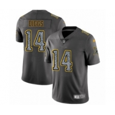 Men's Minnesota Vikings #14 Stefon Diggs Limited Gray Static Fashion Limited Football Jersey