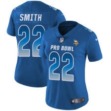 Women's Nike Minnesota Vikings #22 Harrison Smith Limited Royal Blue 2018 Pro Bowl NFL Jersey
