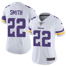 Women's Nike Minnesota Vikings #22 Harrison Smith White Vapor Untouchable Limited Player NFL Jersey