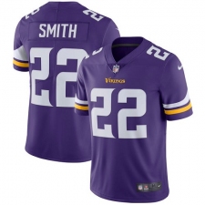 Youth Nike Minnesota Vikings #22 Harrison Smith Purple Team Color Vapor Untouchable Limited Player NFL Jersey