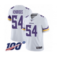Men's Minnesota Vikings #54 Eric Kendricks White Vapor Untouchable Limited Player 100th Season Football Jersey