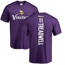 NFL Nike Minnesota Vikings #11 Laquon Treadwell Purple Backer T-Shirt