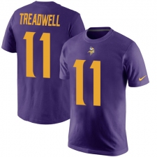 Nike Minnesota Vikings #11 Laquon Treadwell Purple Rush Pride Name & Number T-Shirt