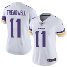 Women's Nike Minnesota Vikings #11 Laquon Treadwell White Vapor Untouchable Limited Player NFL Jersey