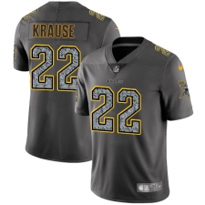 Youth Nike Minnesota Vikings #22 Paul Krause Gray Static Vapor Untouchable Limited NFL Jersey
