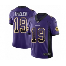 Men's Nike Minnesota Vikings #19 Adam Thielen Limited Purple Rush Drift Fashion NFL Jersey